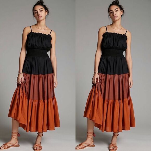 New Anthropologie Seen Worn Kept Aletha Tiered Max - Picture 1 of 4